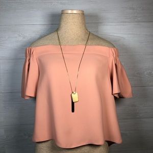 Topshop off the shoulder top